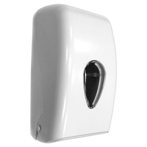 Nofer Commercial Wall Mounted Toilet Paper Dispenser - White
